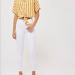 White Topshop Jamie Jeans